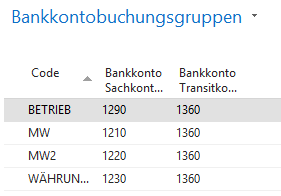 Bankkontobuchungsgruppen Bei der Erstellung von Zahlungsvorschlägen werden Sie ausschließlich mit Bankkonten, nicht jedoch mit den dahinter liegenden Sachkonten arbeiten.