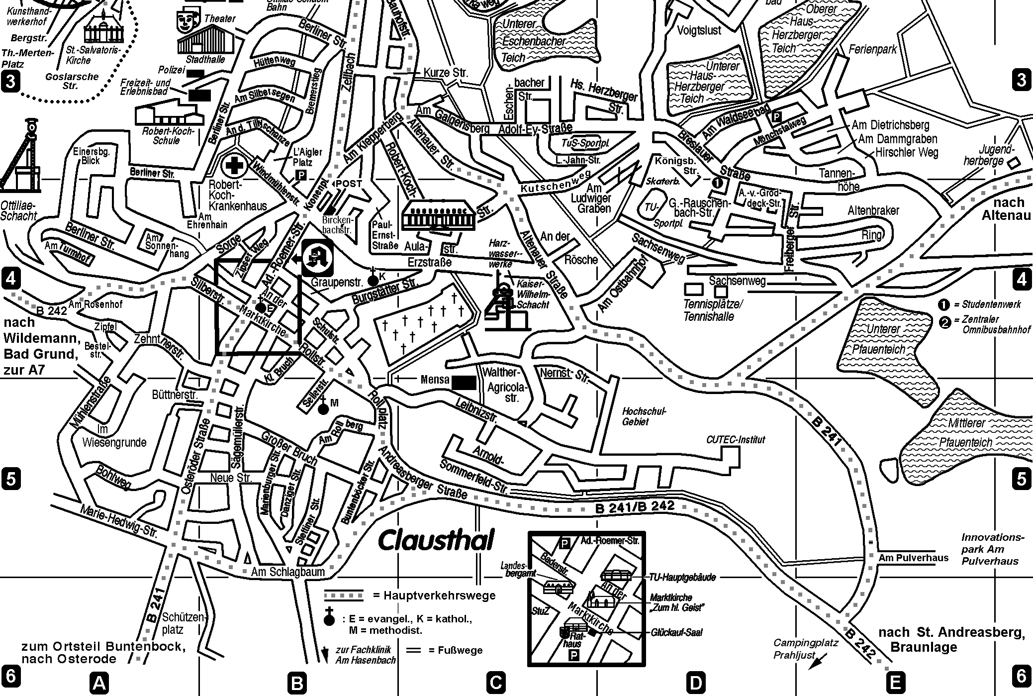 Stadtplan aus: www.roemerapotheke-clz.