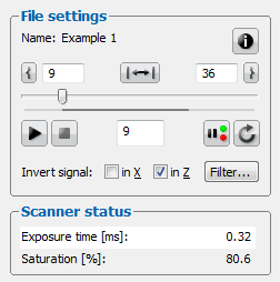 Arbeiten mit scancontrol Configuration Tools - Skew correction [µs]: Ermöglicht eine zeitliche Korrektur des Trigger-Signals in 0.5 µs- Schritten. Minimalwert: -256.0 µs Maximalwert: 255.