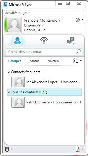 Click to edit Skype Master & Lync title style Modifiez Interoperabel les