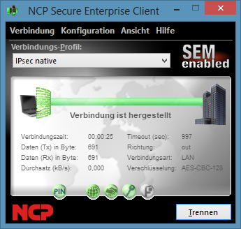 Seamless Roaming mit NCP Seamless Roaming stellt die meisten VPN-Lösungen vor Probleme.