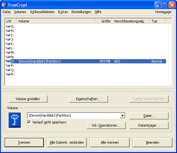 11. Soll TrueCrypt auf dem Stick nicht mehr verwendet werden, kann der Stick über den Aufruf im Windows Explorer formatiert werden (s. o.).