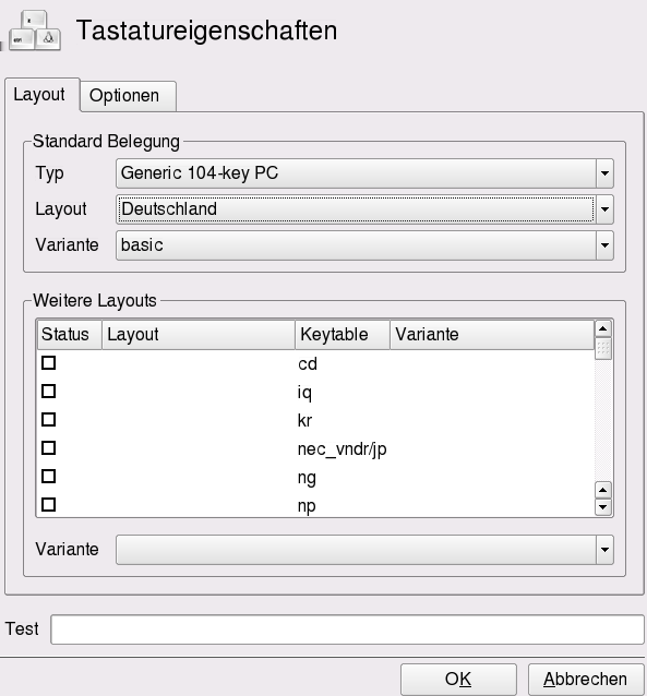 2.3.1 Tastaturbelegung Falls Sie eine Standardtastatur mit 104 Tasten durch eine Multimedia-Tastatur ersetzen oder eine andere Sprache bzw.