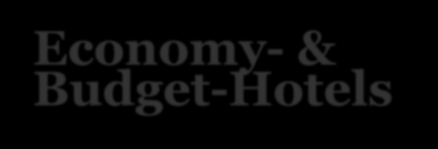 Economy- & Budget-Hotels
