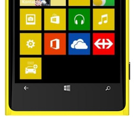 Abbildung 9: Navigationsleiste beim Windows Phone 2.1.