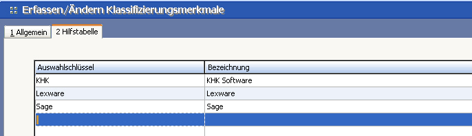 Über die Vorbesetzung kann ein Default-Vorschlagswert angegeben werden, der bei der ersten klassifizierung einer Adresse vorgeschlagen wird.