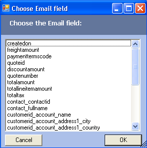Schritt 2: Klicken sei auf CRM Aktivität anlegen Stellen Sie sicher, dass EMail ausgewählt ist.