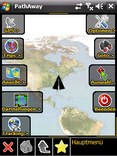 GPS Verbindung für PathAway einrichten 77 Nach einiger Zeit sollten Sie sehen, das sich der Status des GPS Symbols in GPS Fix geändert hat.