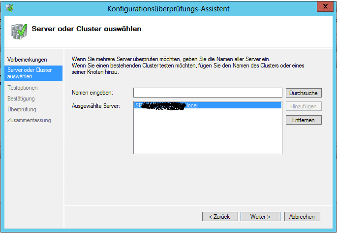 Failover Clustering Feature