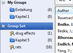 Abb. 6: Gruppen erstellen - Group Smart Groups sind im Gegensatz zu den Groups dynamische Gruppen, die die von Ihnen nach bestimmten Kriterien definierten Gruppen automatisch verwalten.