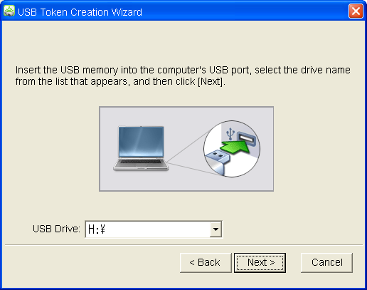 Anhang Verwenden des Token-Assistenten Mit dem Token-Assistenten von Network Connection können Sie Network Connection auf einen USB-Flash-Drive kopieren.