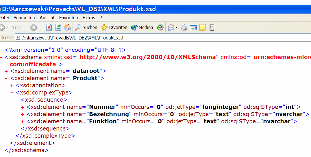 XML und Datenbanken XMLSchemaMapping als