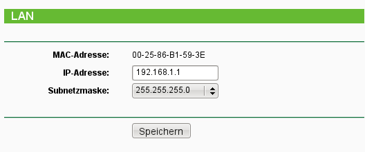 3.4 Netzwerk Bild 3-2 Menü Netzwerk Es gibt drei Untermenüs unter Netzwerk (siehe Bild 3-2): LAN, WAN und MAC-Klonen.