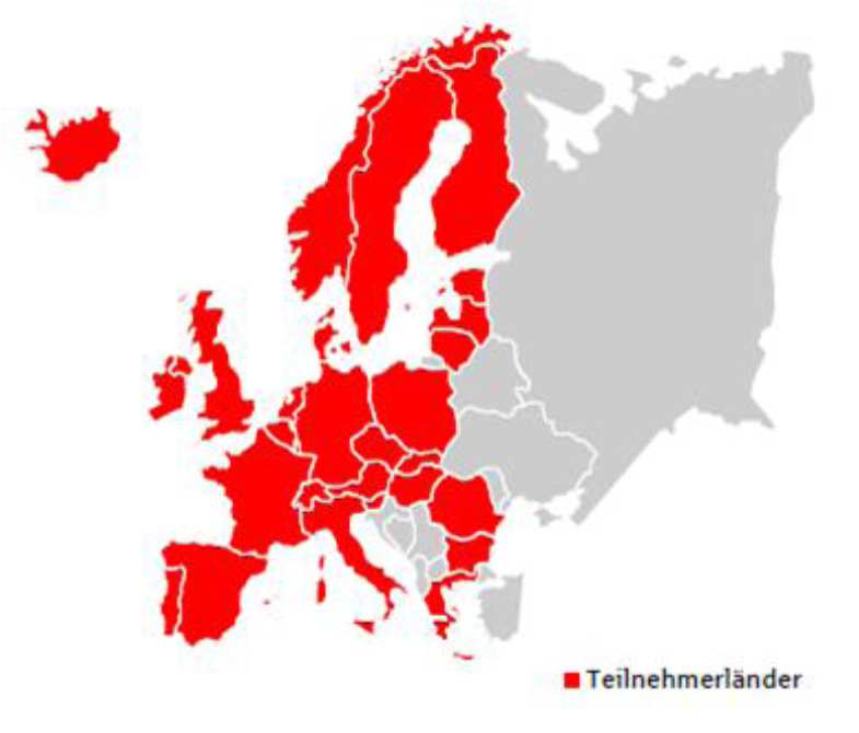 -27 EU-Mitgliedstaaten -Norwegen -Liechtenstein -Island -Schweiz