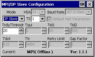 Handbuch VIPA HMI Teil 2 Einsatz Touch Panel Konfiguration MPI/DP-Slave Um die MPI/DP-Slave Schnittstelle beim Touch Panel zu konfigurieren, startet man unter "Control Panel" das Tool "MPI/DP Slave