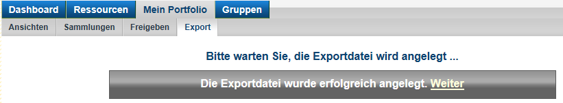 Damit können Sie Ihre Daten in anderen (kostenfreien) Mahara-Instanzen (z.b. https://mahara.org) oder anderen LEAP2A-konformen Systemen importieren und weiter arbeiten.