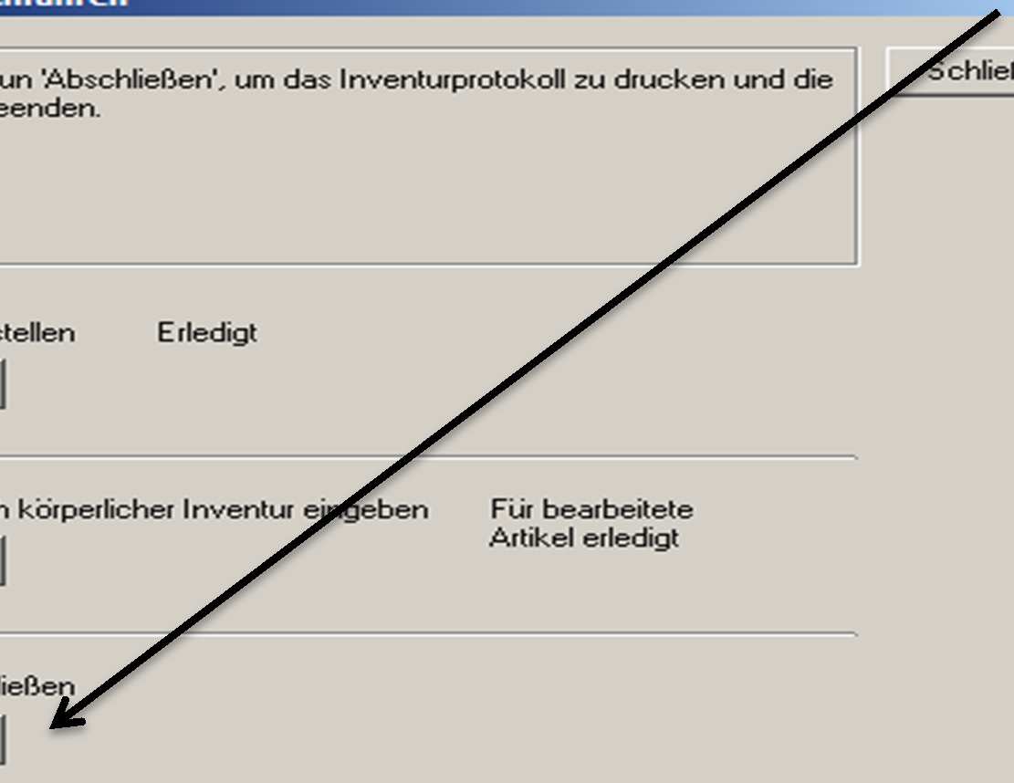 Inventur-Protokoll über EXTRAS > INVENTUR > Button Abschließen.