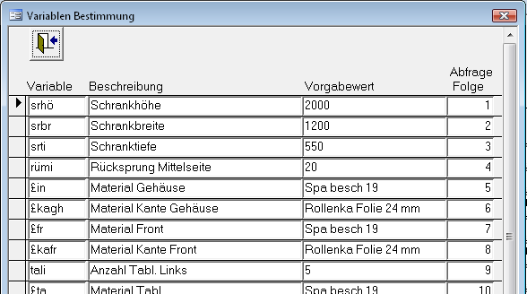 13 Automatische Berechnungsliste (abl) Mit der automatischen Berechnungsliste (variable Werkstoffliste) von AK-Soft