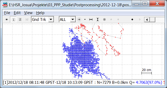Abbildung 12: Auslesen der GPS-Zeit, während der die Messung stattgefunden hat. 5.5 Postprocessing Sind die UBX-Rohdaten mit RTKCONV konvertiert, können diese in RTKPOST verwendet werden.