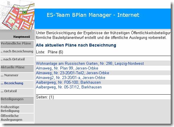 Übersicht Der ES-Team BPlan-Manager unterstützt Ihr Planungsamt bei allen arbeiten im Rahmen der Genehmigungsverfahren. Der Ablauf orientiert sich vollständig am aktuellen BauGB.