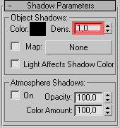 6.4 Schattendichte Abschließend kann noch die shadow density fein justiert werden und zwar in Verbindung mit der Kaustik.