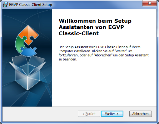 1 Kurzanleitung Installation EGVP 2.8 als Installerpaket Hinweis: Sollte die EGVP-Software Version 2.7 bereits auf Ihrem Rechner installiert sein, muss diese manuell deinstalliert werden.