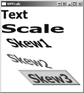 Transformation von Elementen Folie 47 <TextBlock FontSize="40" FontWeight="UltraBold" Foreground="Blue">Text</TextBlock> <TextBlock FontSize="40" FontWeight="UltraBold" Foreground="Blue"> <TextBlock.