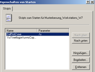 5. Klicken Sie auf Skripts (Start/Herunterfahren) unter Computerkonfiguration Windows-Einstellungen. 6. Gehen Sie mit Doppelklick auf Starten. 7.