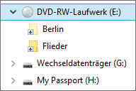 Dateien auf CD/DVD brennen 4. Nun erscheint der Dialog Auf Datenträger brennen. Geben Sie in das Feld Datenträgertitel 3 einen Namen für die CD oder DVD ein.