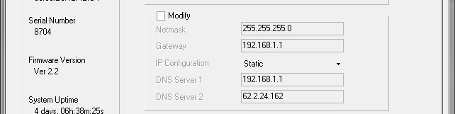 Serial Device Server NPort 5110 oder NPort 5110A 4/13 Der Serial Device Server ist ab Werk auf die IP-Adresse 192.168.127.254 eingestellt.