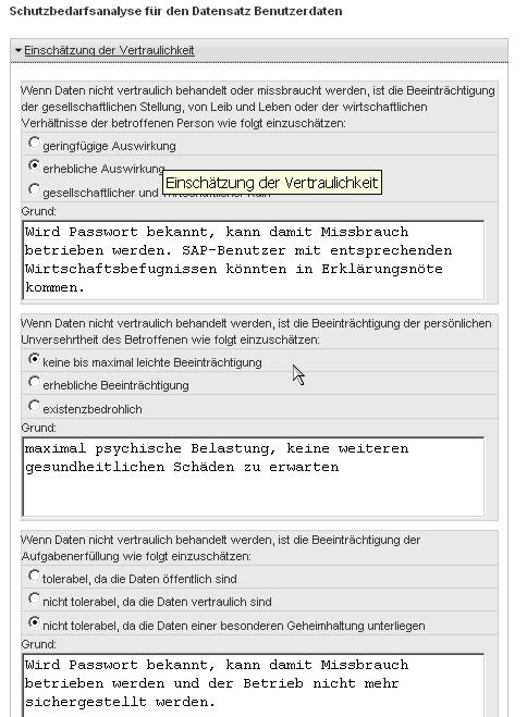 IT-Verfahrensdatenbank Struktur IT-Verfahrensdatenbank Methoden Ermittlung des Schutzbedarfs der Daten (standardisiertes Verfahren)