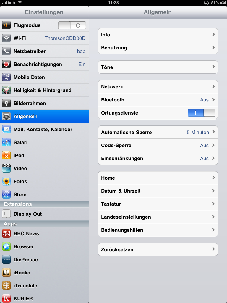 2. Hardware und Software Betriebssystem ios 5 Keine Dateistruktur und Personalisierung Einschränkungen möglich VGA und HDMI