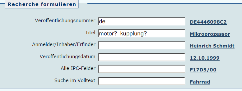 Recherchetipps Einsteigermodus? Kein oder beliebig viele Zeichen # ein oder kein Zeichen!