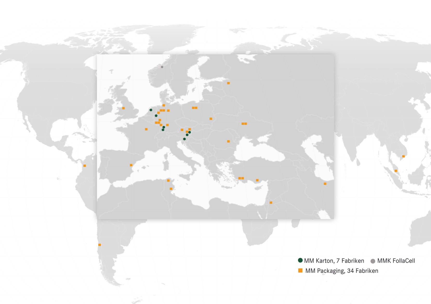 41 Produktionsstandorte - 41 Werke - in 19 Ländern - auf 4 Kontinenten 9.
