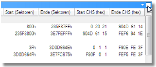 Festplatten Manager 11 Server 61 Anwenderhandbuch Eigenschaften Das Register 'Eigenschaften' bietet Ihnen Informationen zu der momentan gewählten Partition/Festplatte: Verfügbare Einstellungen für