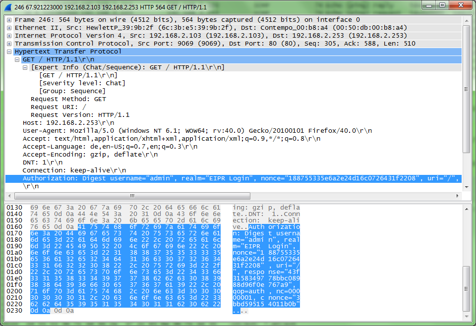 Klartext und SSL in Wireshark Hier gezeigt, die detaillierte Wireshark Ausgabe eines