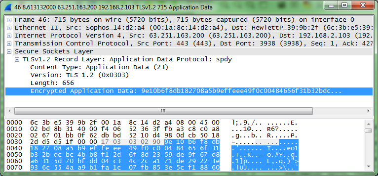 Klartext und SSL in Wireshark Im Gegensatz dazu, zwei Pakete