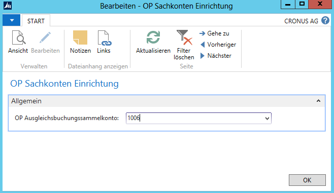 1.1 Stammdateneinrichtung 1.1.1 OP Sachkonten Einrichtung Unter Abteilungen/ Verwaltung/ Anwendung Einrichtung/ dynamo/ OP Sachkonten können Sie die Einrichtung für das Modul vornehmen.