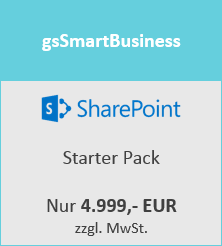 SharePoint Einführungspakete Neben unserer 360 SharePoint Beratung bieten wir Ihnen auch die Einführungspakete gssmartbusiness und gsprofessionalbusiness an, mit denen Sie schnell und effizient Ihre