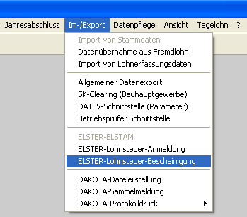 244 Jahresabschluss 5.2 Lohnsteuerbescheinigungen Mit diesem Programmteil haben Sie die Möglichkeit, Lohnsteuerbescheinigungen auszudrucken.