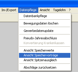 Ergänzungen 291 6.2.6 Ansicht Speichervorträge Analog dem Unterpunkt Ansicht Speicherwerte zeigt Ihnen diese Funktion den Vortrag in die Periode 01 nach dem Jahresabschluss.