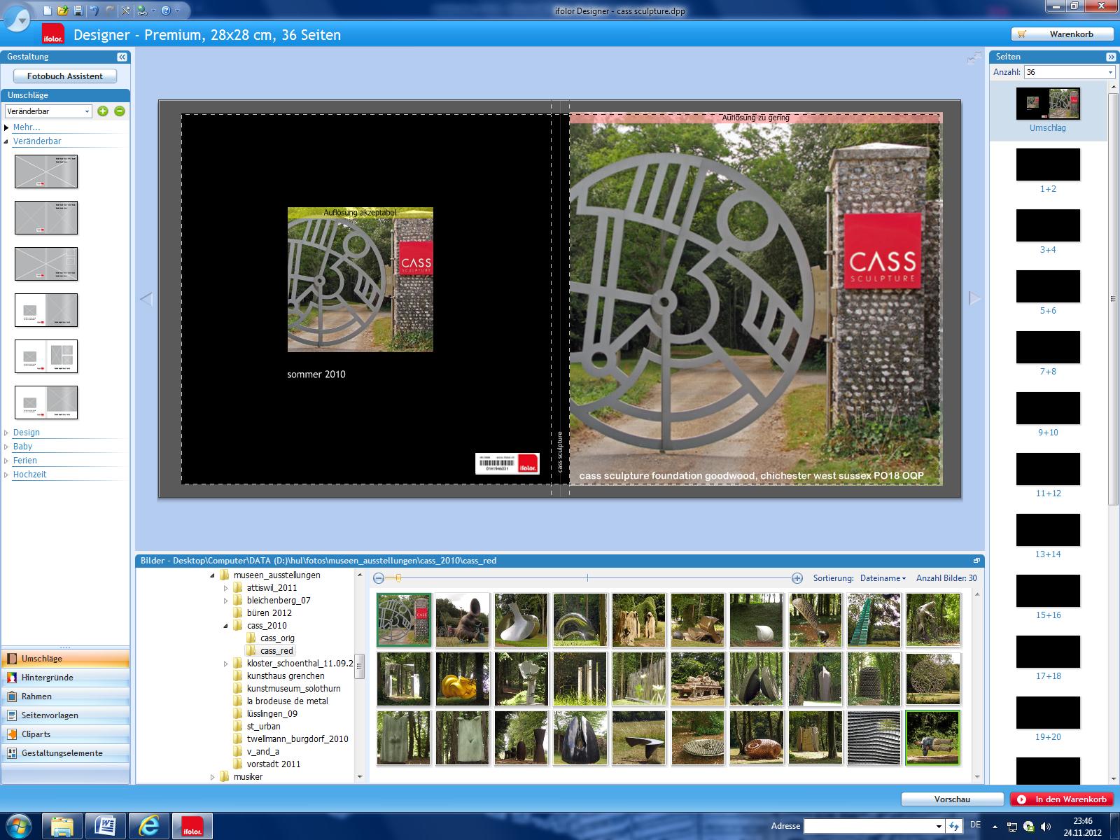 4. Fotos laden 4.1. Sammle im Windows Explorer die Bilder, die du im Fotobuch einfügen willst, in einem Ordner. 4.2.
