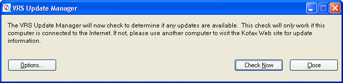 Hinweis: Wenn Sie ein kumulatives Update installieren, werden alle vorhandenen kumulativen VRS-Produkt-Updates entfernt, bevor das neue Update hinzugefügt wird.