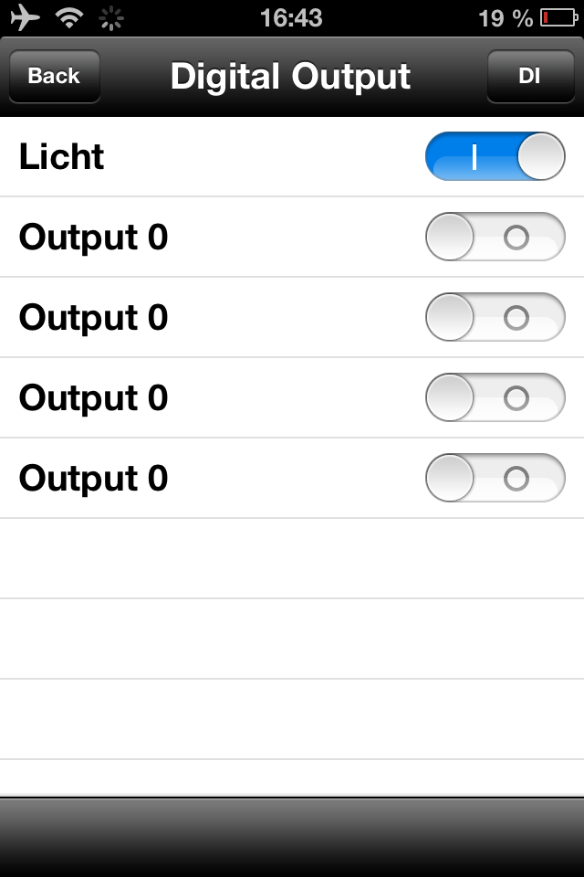NUUO iviewer App 18 Normal (ok) Alarm (aktiviert) Über die App