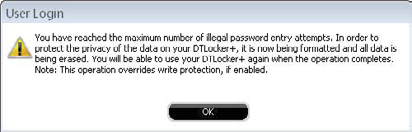 Format DTLocker+ - Diese Option dient der Formatierung Ihres DataTraveler Locker+ Laufwerks (Abb. 9).