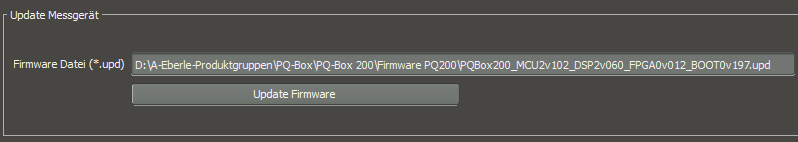 Verbesserungen & Bugfixes v2.2.7 Firmwareupdate In der Software WinPQ mobil ist nun immer die aktuelle Gerätefirmware für PQ-Box 100 und PQ- Box 200 enthalten.