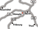 Wegbeschreibung / Übersicht Bümpliz ist ein zum Stadtteil VI gehörendes Quartier im Westen von Bern. Der Stadtteil zählt rund 16 000 Einwohner und befindet sich auf einer Höhe von 558m.
