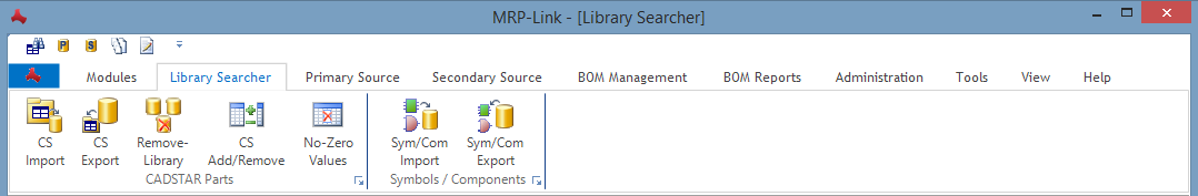 Menüleiste Die obere Menüleiste im MRP-Link wird über eine zentrale CSV Datei gesteuert. Dadurch sind Sie als Kunde sehr flexibel.