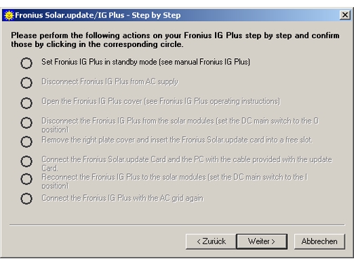 What to do for No Devices Found (continued) The Step by Step dialog window appears. 6.