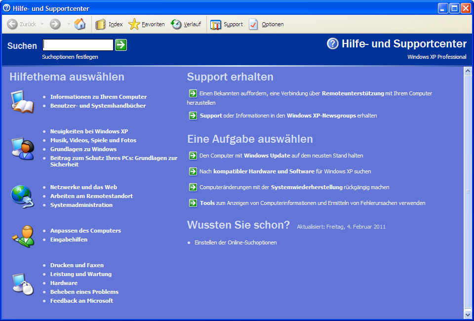 Windows XP Systemwiederherstellungspunkt erstellen (2)